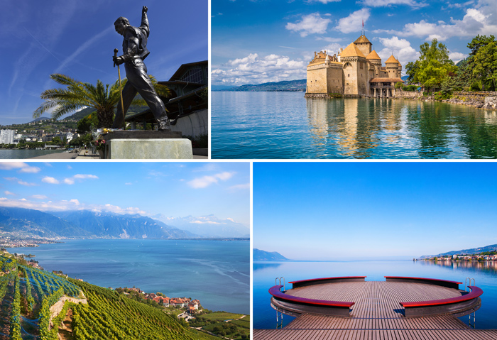 Montreux Collage Sprachaufenthalt Frischknecht 2018