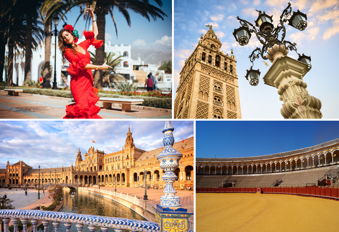 Sevilla Collage Sprachaufenthalt Frischknecht 2018